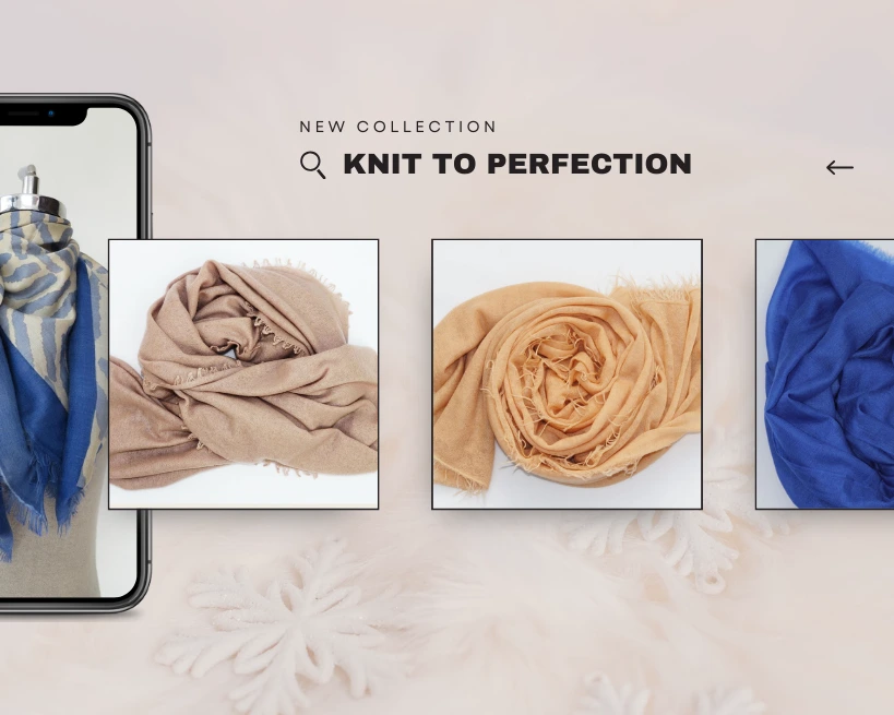 Pink cashmere shawl with CH Nepal branding