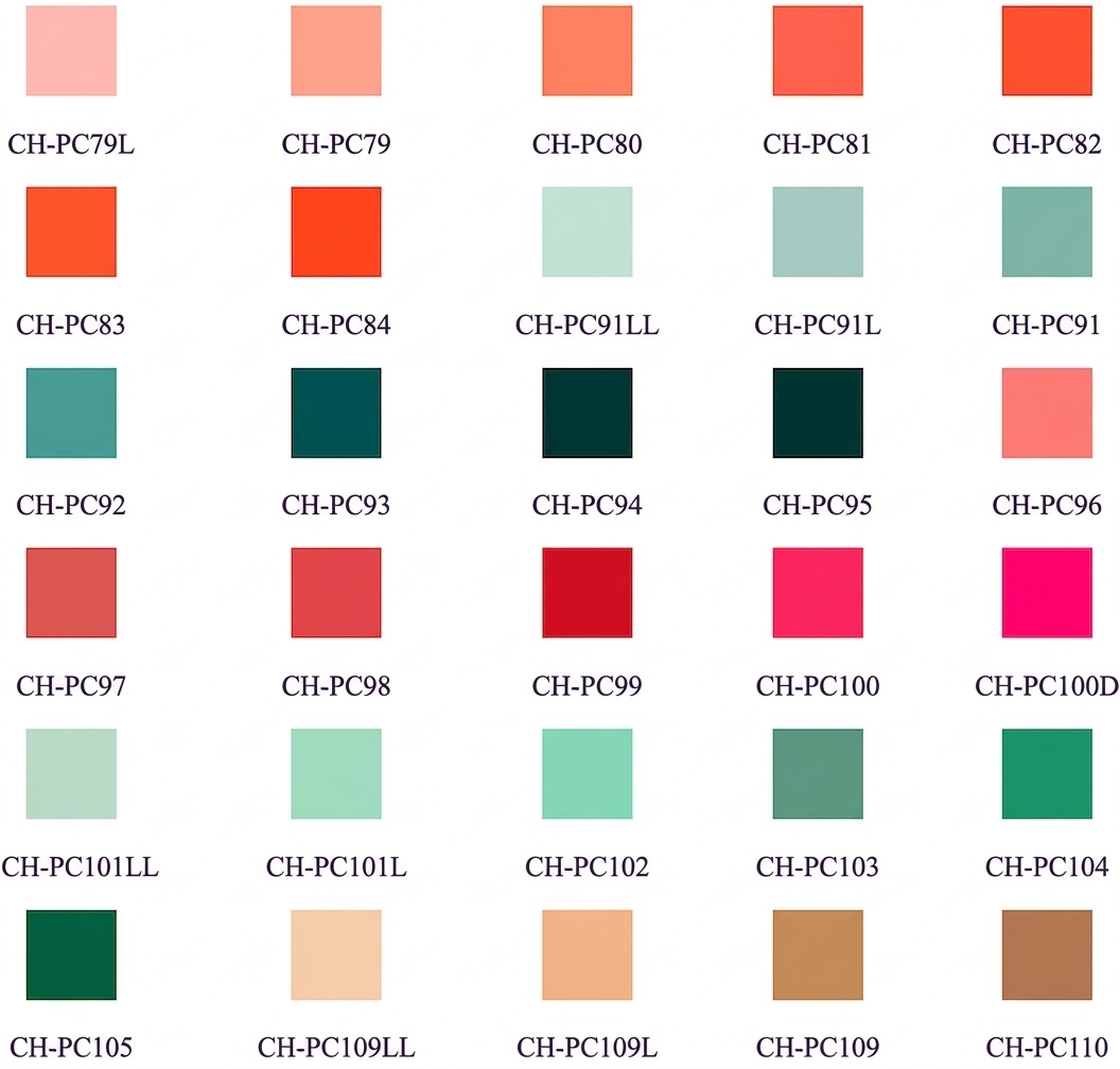Neelam colour chart 7